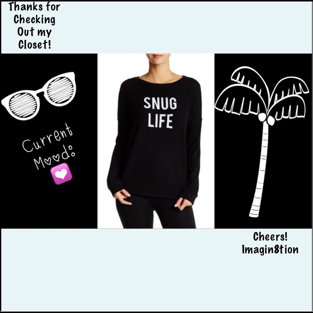 Brushed Crew Neck Pullover~Snug Life ~Loungewear